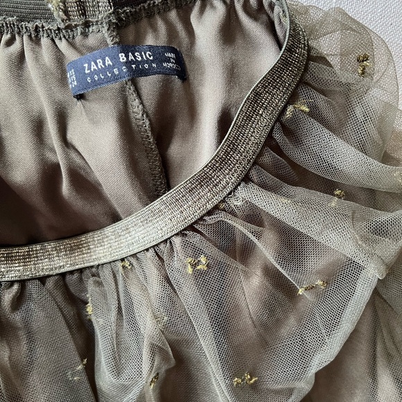 Brand new Zara Layered Mesh Midi-Skirt - Picture 2 of 4